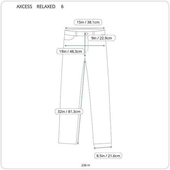 Axcess Claiborne Straight Leg Relaxed Fit Jeans Stretch Mid Rise 6 - Picture 3 of 10